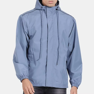 Online Fashion <b>Men</b> Hooded Windbreaker <b>Jacket</b> Waterproof <b>Lightweight</b> Outdoor Windproof Zip Up <b>Rain</b> <b>Jacket</b> Custom Logo - Product Image 4