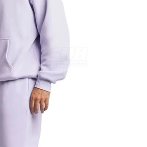Pull à capuche surdimensionné personnalisé de haute qualité pour l'hiver, survêtement décontracté uni, grande taille, respirant, 100 % coton - Product Image 6