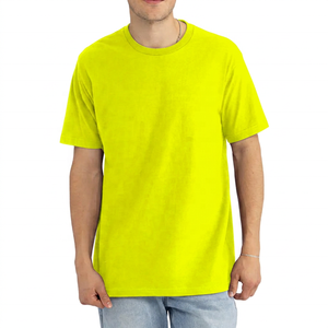 <b>Men's</b> <b>Burgundy</b> Short Sleeve O-Neck Formal T-<b>Shirt</b> Regular Fit Jersey Polyester/Cotton Printed Anti-Wrinkle Quick Dry - Product Image 3