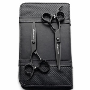 Premium Lefty Matte Black Swivel <b>Scissors</b> Ergonomic Design for Precision Hair Cutting Professional Salon Quality - Product Image 5