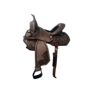 Silla de Montar Clásica de Cuero y Madera Hecha a Mano de Calidad Premium para Carreras de Barriles, Senderismo y Equitación, Asiento de 14-18 Pulgadas - Product Image 6