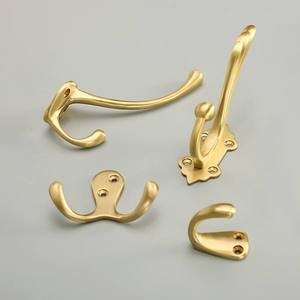 New Arrival Handmade Brass <b>Wall</b> Hooks Metal Coat Hanging Hooks for Keys Towels <b>Clothes</b> Scarf Bag and Farmhouse Decoration - Product Image 4