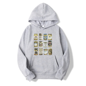 Sudadera con Capucha Negra Unisex, Diseño con Estampado Animal, Tejido Casual 100% Algodón, Corte Holgado, Ropa de Invierno, Bolsillo Delantero, Resistente al Viento - Product Image 3