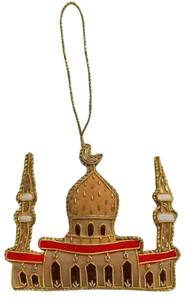 Adorno Colgante Bordado Zari para Mezquita |   Decoración Islámica para el Hogar en Ramadán y Eid |   Tapiz de pared con cuentas y bordados Zardozi |   Regalo de Exportación al por Mayor - Product Image 3