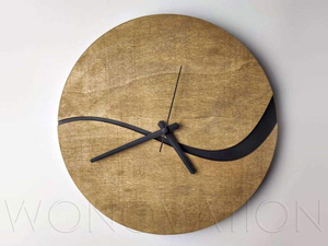 Horloge murale carrée rustique en bois, style Art Déco ferme, design portrait antique, mouvement silencieux à quartz, décoration intérieure pour salon - Product Image 5