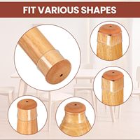 Protections de pieds de chaise transparentes durables et réutilisables en caoutchouc/silicone/TPR pour meubles et pieds de table, toutes formes
