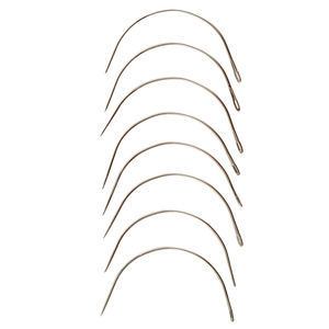 Aiguilles à extensions de cheveux incurvées en forme de C, design le plus récent, acier inoxydable de haute qualité, aiguilles à coudre pour tissage, outil de salon - Product Image 1