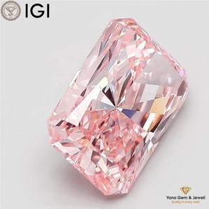 เพชรทรง Radiant พร้อมใบรับรอง IGI เพชร CVD ที่เพาะเลี้ยงในห้องปฏิบัติการ น้ำหนัก 5.01 กะรัต สีชมพูสดใสแฟนซี ความสะอาดระดับ VVS2 เหมาะสำหรับเป็นจี้สร้อยคอ - Product Image 4