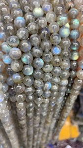 Wholesale High Quality 4mm Natural Gray Moonstone Labradorite Stone Beads <b>for</b> Jewelry Making - Product Image 2