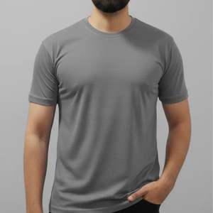 T-shirt en coton mercerisé de haute qualité personnalisé, t-shirt brillant premium pour homme avec logo, fabricant OEM ODM - Product Image 3