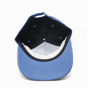 Gorra trucker de pana personalizada con cuerda, sin estructura, de 5 paneles, estilo béisbol, snapback, vintage, bicolor, bordada - Product Image 4