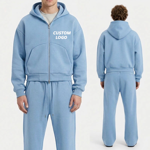 Ensembles de survêtements zippés pour hommes – Vente en gros de vêtements de sport pour les magasins de vêtements et les entreprises d'importation - Product Image 3