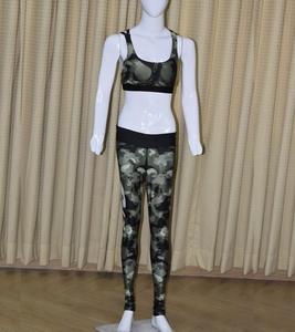 Ensembles sportifs décontractés 2 pièces pour femmes, en spandex et nylon respirant, leggings longs, sans bretelles, toutes saisons, vêtements de sport écologiques - Product Image 4