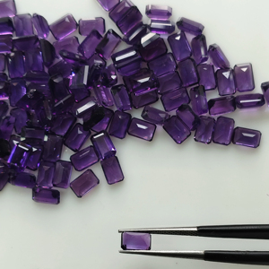 Ametista Africana Natural, Forma Octogonal de 6x4MM, Color Púrpura, Gema Suelta de la Mejor Calidad, Gemas Red Mountain para Joyería - Product Image 2