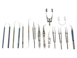 Juego de Instrumentos de Microcirugía Oftálmica de 15 Piezas, Acero Inoxidable Alemán, Manual, Certificado CE, Estuche de Esterilización, Cirugía Ocular - Product Image 4
