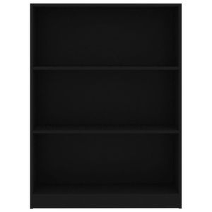 Libreria nera 31.5 "x 9.4" x 42.5 "materiale truciolare eleganti librerie - Product Image 4