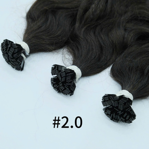 Extensions de cheveux humains Remy vietnamiens directement de l'usine, 100% vierges, naturellement lisses, couleur piano, pré-collées à pointe plate, Bac Ninh - Product Image 2