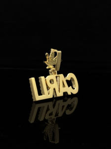Pendentif Hip Hop de luxe avec cristaux CZ effet goutte de glace - Product Image 3