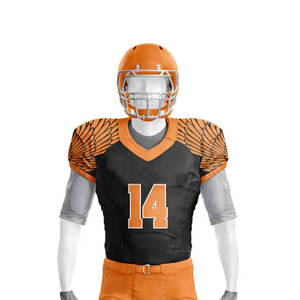 <b>Top</b> Quality Custom Made Breathable Polyester American Football Uniform OEM Service Heat Transfer Printing Made Football Uniform - Product Image 3
