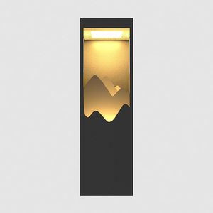 26 \ "moderne lampade da parete a LED montate a filo da esterno a strati con Design cuboide eleganti applique - Product Image 1