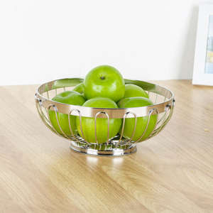 Panier de rangement de cuisine personnalisé avec logo, en acier inoxydable, écologique, multifonctionnel, pour le rangement des fruits et légumes. - Product Image 4