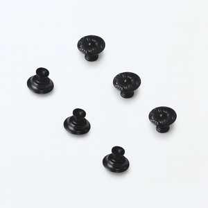 Pomo de Gabinete Clásico de Aleación de Zinc con Diseño Floral, Negro Mate, Contemporáneo, para Dormitorio, Sala de Estar, Cocina, Baño, Comedor - Product Image 2