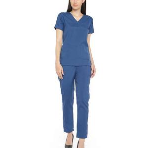 ชุดพยาบาลคุณภาพพรีเมียมสำหรับผู้หญิง ขายส่งทุกสีทุกขนาด สวมใส่ง่าย ผลิตจากโพลีเอสเตอร์ - Product Image 1