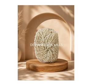 Thick Wool <b>Yarn</b> for Hand Knitting Crochet DIY and Home Textile Projects Sustainable Natural Wool <b>Yarn</b> for Garments Weaving - Product Image 1