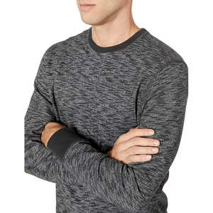 Sweat-shirts pour hommes en Spandex/Coton de haute qualité, col rond, couleur unie, patchs brodés sur le devant, style streetwear, anti-rétrécissement, collection automne - Product Image 2