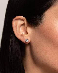 Cluster Marquise Princess Lab Grown Diamond Solitaire Stud Earrings Sparkling Minimalist Everyday Wear Studs 925 Sterling Silver - Product Image 6