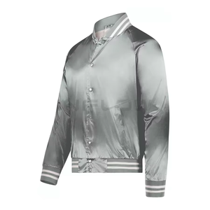 ASTURBAN WEAR Custom Made Men's Stand Collar Varsity Jacket <b>Fleece</b> 100% Polyester Breathable Winter Sportswear 280g Wholesale - Product Image 3