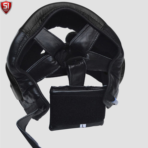 FIGHT GEAR Cowhide Leather Quick Dry Head Guard Face Protector for <b>Boxing</b> Fighting <b>Dummy</b> for Martial Arts Training - Product Image 5