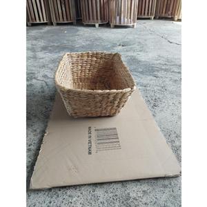 Best Price Classic Eco-friendly Modern Water Hyacinth <b>Storage</b> Boxes Rectangular Basket Customizable OEM ODM <b>Storage</b> - Product Image 5