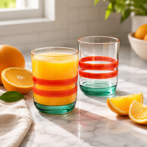Verres à boire transparents en borosilicate faits à la main de 310 ml, sans plomb, pour whisky, eau, jus, réutilisables, en gros - Product Image 1