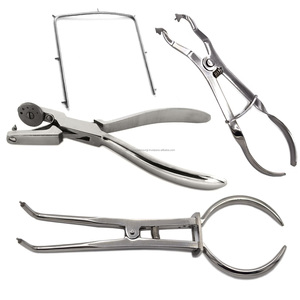 Dental Endodontic Rubber Dam Kit with Punch Pliers <b>Clamps</b> <b>Frame</b> Silver Manual Surgical Instruments Set Ergonomic CE Certified - Product Image 1