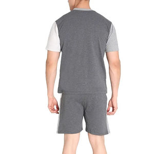 Ensemble décontracté streetwear d'été personnalisé pour homme – T-shirt et short délavés à l'acide de haute qualité, grandes tailles, couleurs contrastées - Product Image 3