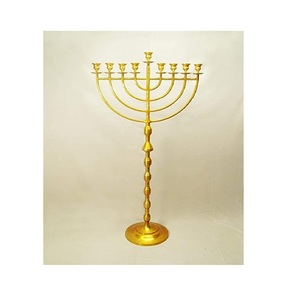 Luxury Handmade Metal Menorah Candle Holder For Religious Festival Table Decoration And Family Celebration Events - Product Image 5