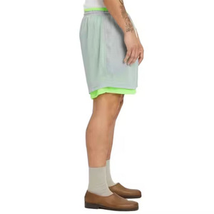 Shorts de sport en maille pour hommes, 100 % polyester, décontractés, multicolores, monocouche, séchage rapide, avec poches – Grande Vente - Product Image 4