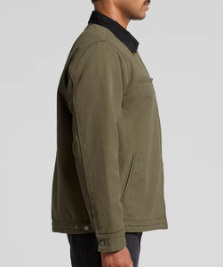 Veste coupe-vent réversible imperméable en toile de coton écologique vert sauge vintage pour l'hiver, streetwear et pêche en extérieur - Product Image 3