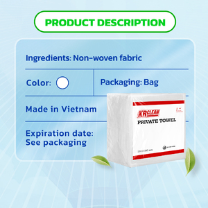 Lingettes de nettoyage en gros XK6 Krclean non-tissées 50/80 Vietnam Lingettes sèches pour patients Serviette individuelle en sachet Chiffon jetable - Product Image 3