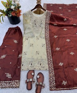 Kurta Tradicional para Mujer, Kurti Informal, Ropa India y Pakistaní para Todas las Temporadas, Estilo Informal, Tabla de Tallas Incluida 82502 JF-039 - Product Image 4