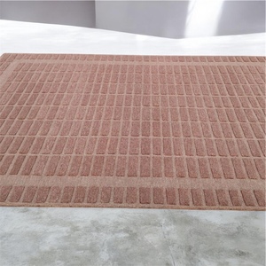 พรมดูร์รีทำมือจากขนสัตว์  ฐานยางลาเท็กซ์  ทอแบบแบน  ลายเรขาคณิต  ขนสั้น  พรมปูพื้นสไตล์โมเดิร์น  สีเบจธรรมชาติ  สำหรับห้องนั่งเล่น - Product Image 2