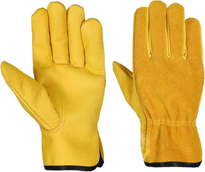 Custom New Design Cowhide Leather Industrial Construction Safety <b>Driving</b> <b>Gloves</b> OEM Durable Waterproof Driver Working <b>Gloves</b> - Product Image 1
