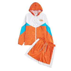 Men Quick Dry Windbreaker <b>Short</b> Set Lightweight Breathable Gym Training Running Summer Athletic Wear Outfit - Product Image 1