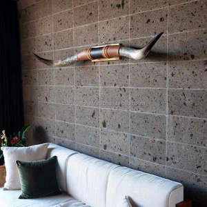 Exhibición de cuerno para beber nórdico auténtico inspirado en Vikingo, arte de pared nórdico y cuernos de cuerno largo, pared de decoración de estilo vikingo, artesanías naturales - Product Image 5