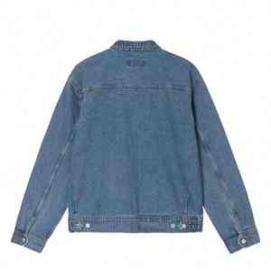 Veste en jean bleu personnalisée de haute qualité pour hommes, veste décontractée en coton à fermeture éclair, taille adulte, vestes en jean pour hommes, veste en jean - Product Image 2