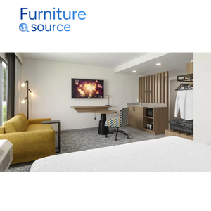 Juegos de Dormitorio de Lujo Estilo Hotel Hampton Inn - Elegantes Muebles de Dormitorio con Laminado de Madera Contrachapada - Muebles Hechos a Medida en Vietnam - Product Image 2