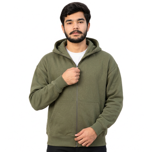 Hoodies personnalisés pour hommes, coupe ample, logo brodé, streetwear pour marques américaines, directement de l'usine. - Product Image 2