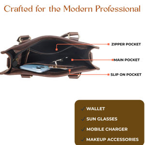 Bolso Bandolera Pequeño de Cuero Genuino Estilo Vintage para Hombre, para Viajes, Trabajo, Negocios, Impermeable, con Protección RFID - Product Image 5