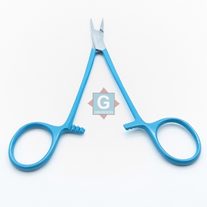Pinza Portaagujas Quirúrgica con Mango Azul, Herramienta Manual de Operación, Instrumento de Clase I con Certificación CE - Product Image 2